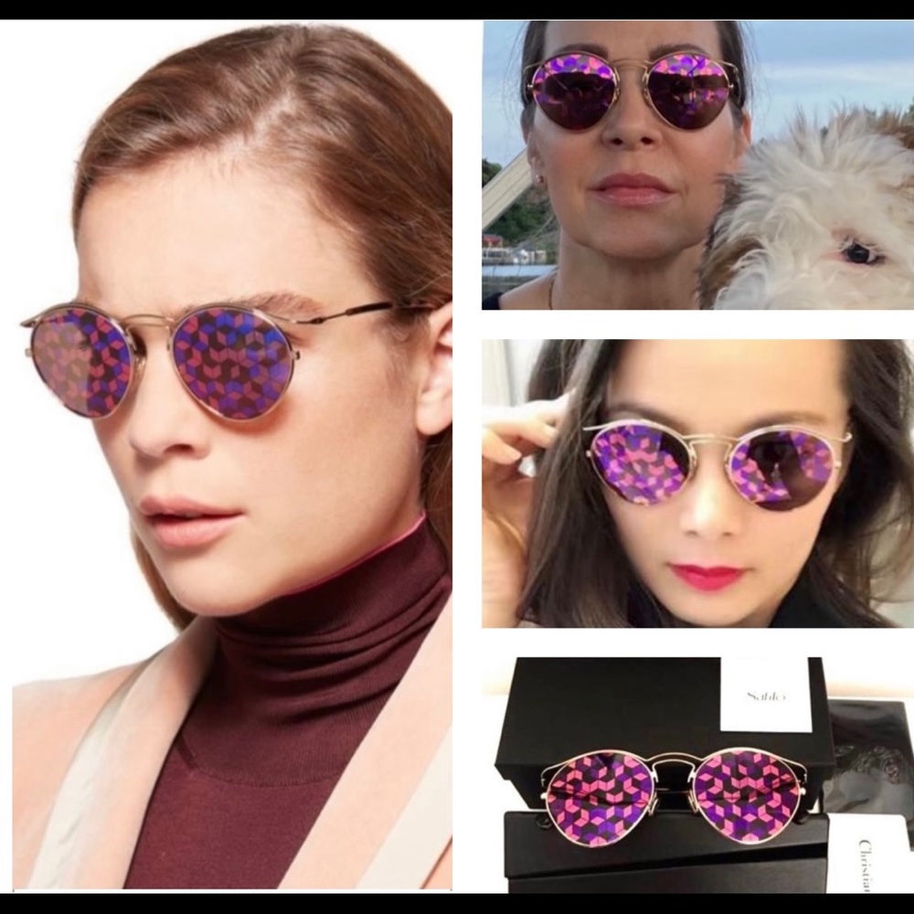DIOR ORIGINS 1 KALEIDOSCOPE ROUND MIRROR SUNNIES